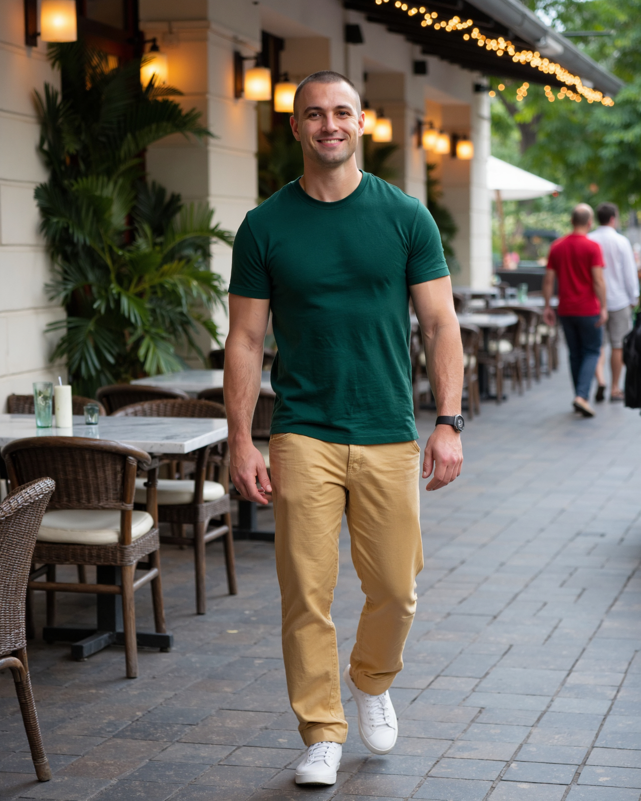 Template example Casual Hangout 7 (male)